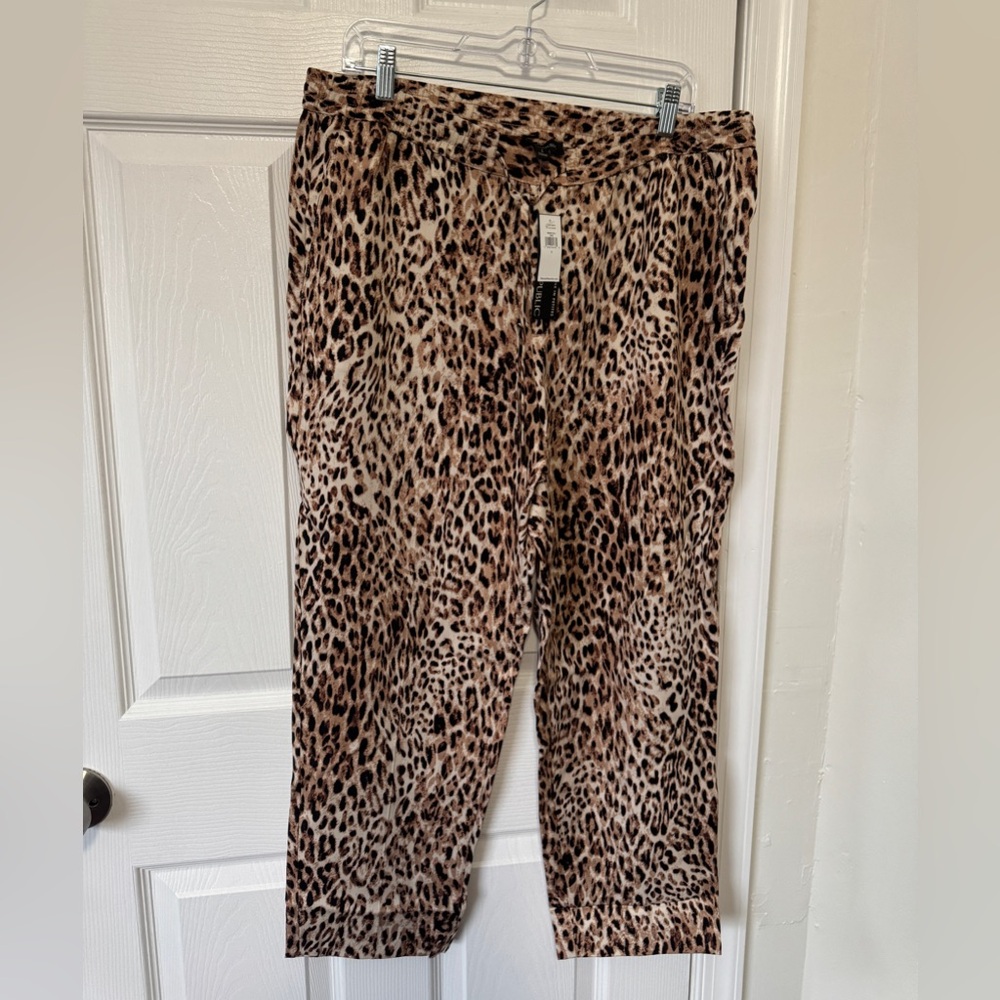 Banana Republic Animal/Leopard Print Trousers
